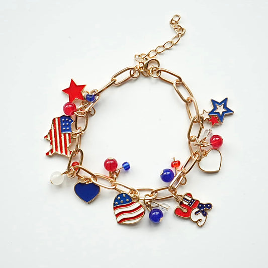 Liberty Charm Link Bracelet 🇺🇸✨